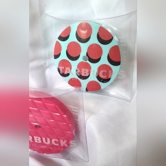 NEW 2 Starbucks Cold-to-Go Lids - Picture 3 of 5